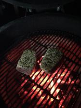 Tuna on grill